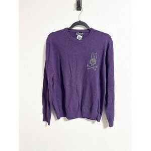 Psycho Bunny by Robert Godley Mens Merino Wool Pullover Sweater Crew Neck Medium